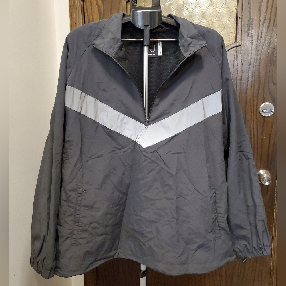 Original Use 1/2 Zipper Reflective Jogger Windbreaker Size XL